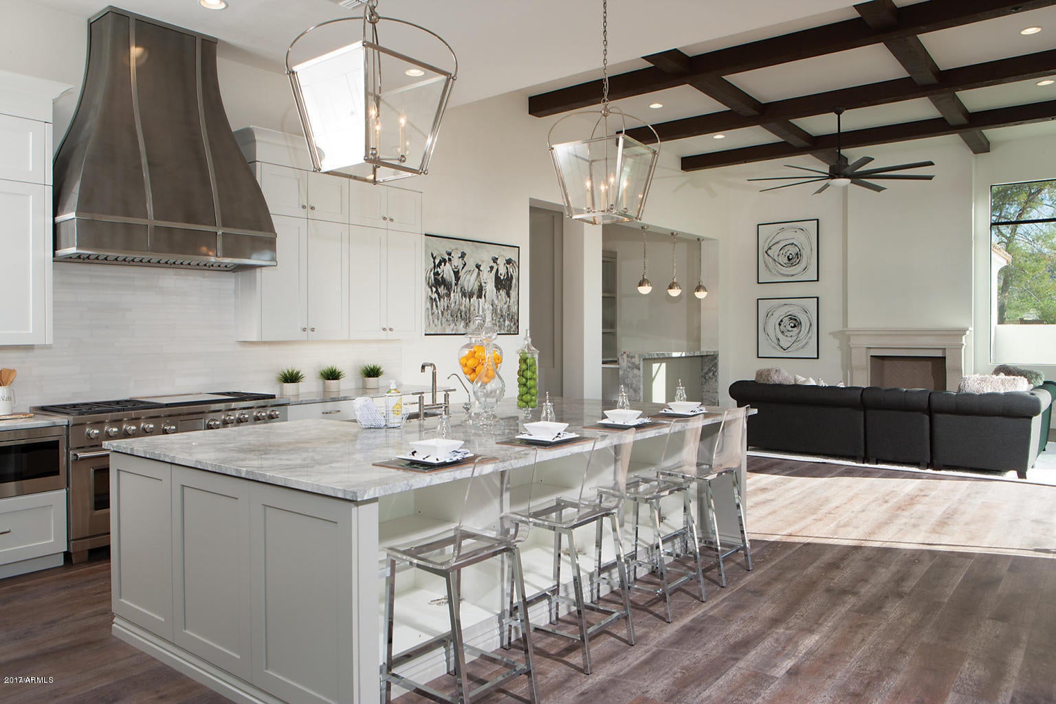 Chef's Kitchen with Wolf, SubZero and Bosch Appliances.