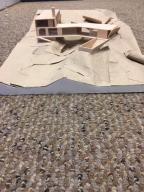Scale model of prior architectural plan.
