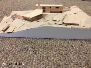 Scale model of prior architectural plan.