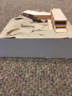 Scale model of prior architectural plan.