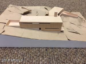 Scale model of prior architectural plan.