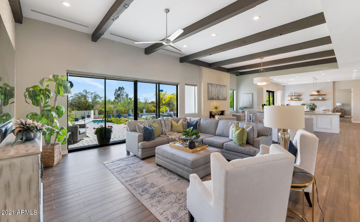 Great Room view to backyard
