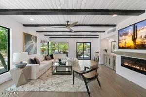 Cozy but Grand Family Room