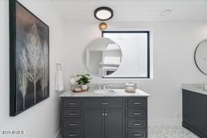 Ample Light From Large Window and Skylight