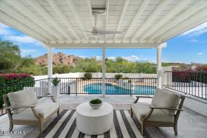 Elevated, Covered Patio Accessible from Family, and Dining Rooms, With Fantastic Views