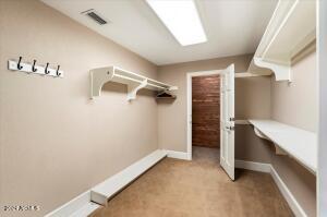 Primary closet