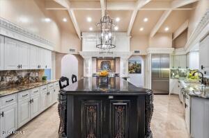 Gourmet kitchen with top of the line appliances