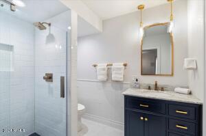 Guest en suite bath 2 with walk-in shower
