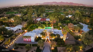OVERHEAD WITH VIEWS OF CAMELBACK MOUNTAIN AND CAMELBACK COUNTRY CLUB
