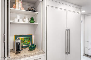 Dedicated Coffee Bar and New 24" Thermador Refrigerator and Freezer